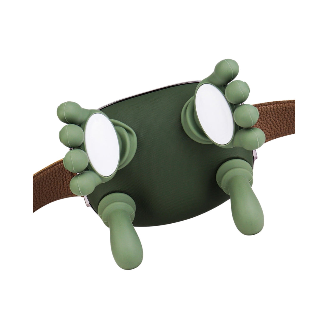 Soft, hand-shaped silicone massage heads